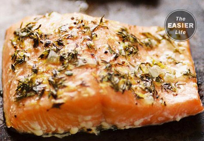Garlic and Thyme Skillet of Salmon
